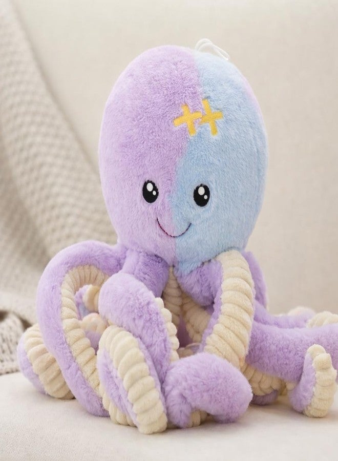 DTR Creation Soft Octopus Plush Toy (40 cm) | Purple & Blue Cute Stuffed Sea Animal | Cuddly Plush for Kids, Girls & Couples | Gift & Home Décor Toy (1 Pc) - Image 1